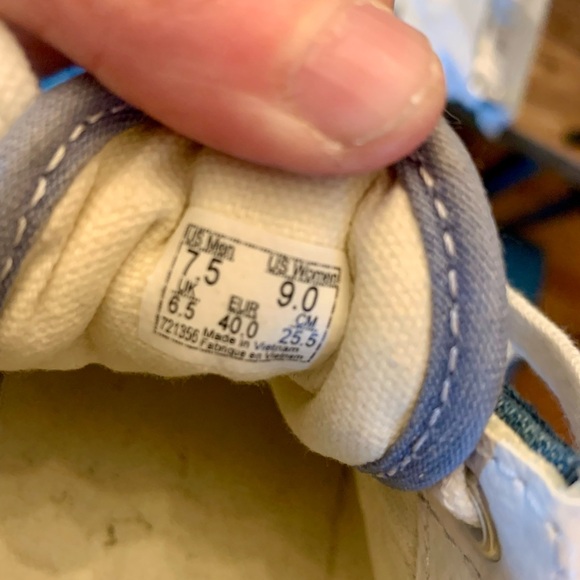 Stylish Blue Jean Women’s Vans Shoes - Picture 4 of 10